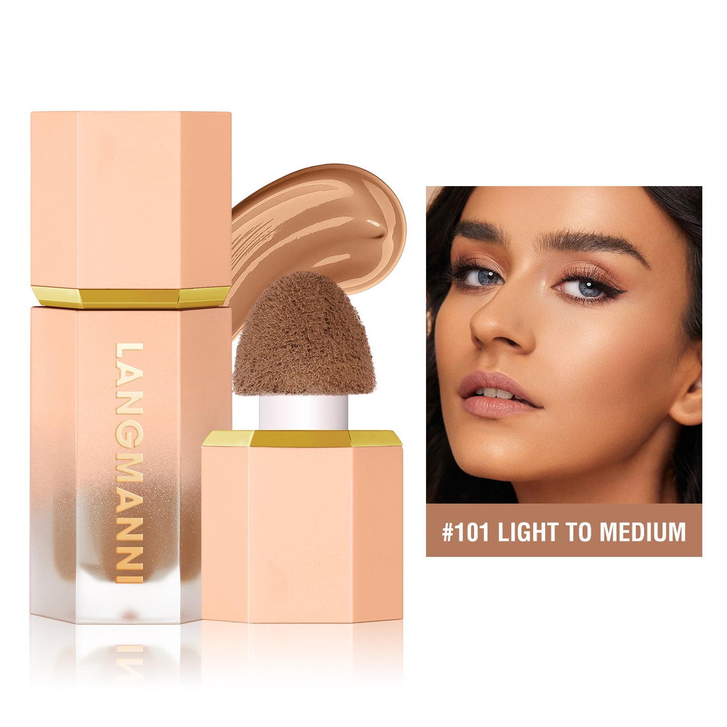 Cross-border Langmanni Three-color Liquid Repair Face