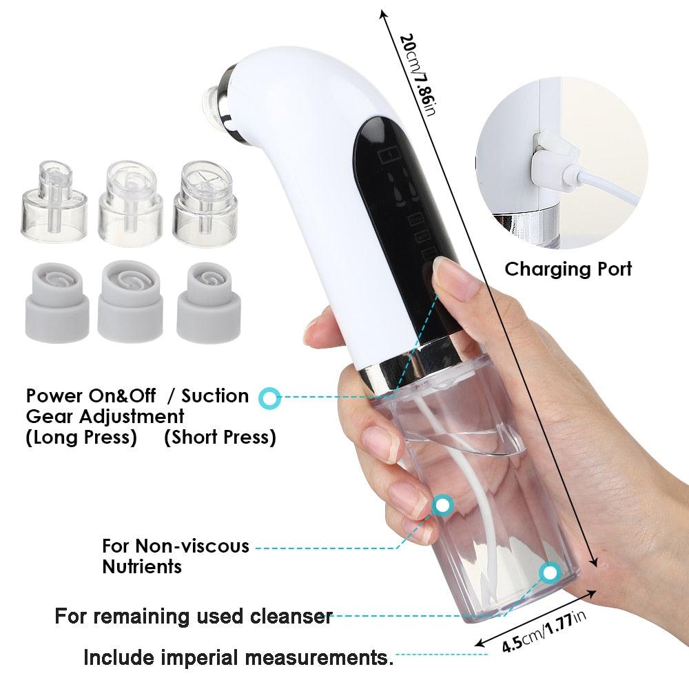 Pore Vacuum Cleaner Upgraded Blackhead Vacuum Rechargeable Face Vacuum Comedone Extractor Tool For Blackhead