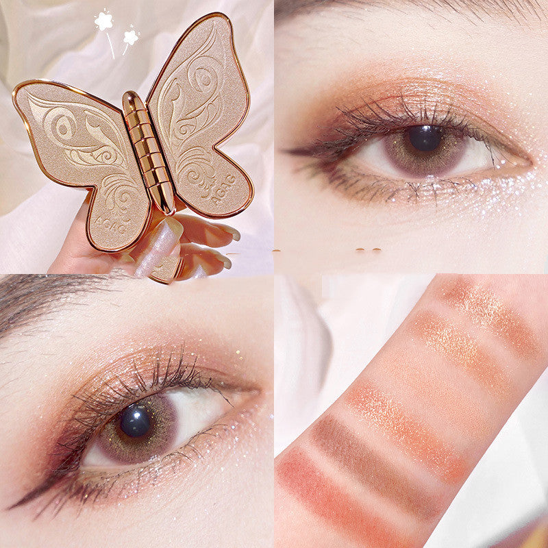 Butterfly Eye Shadow,Glitter Matte Makeup Plate