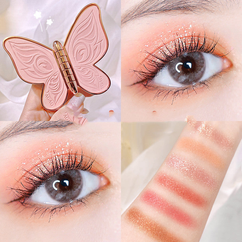 Butterfly Eye Shadow,Glitter Matte Makeup Plate