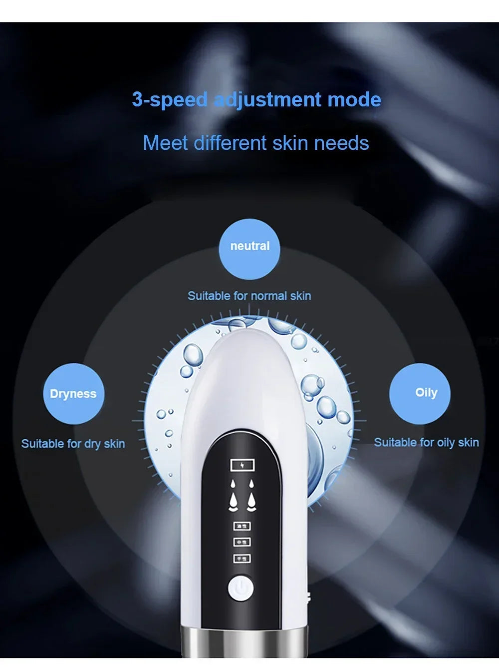 Pore Vacuum Cleaner Upgraded Blackhead Vacuum Rechargeable Face Vacuum Comedone Extractor Tool For Blackhead