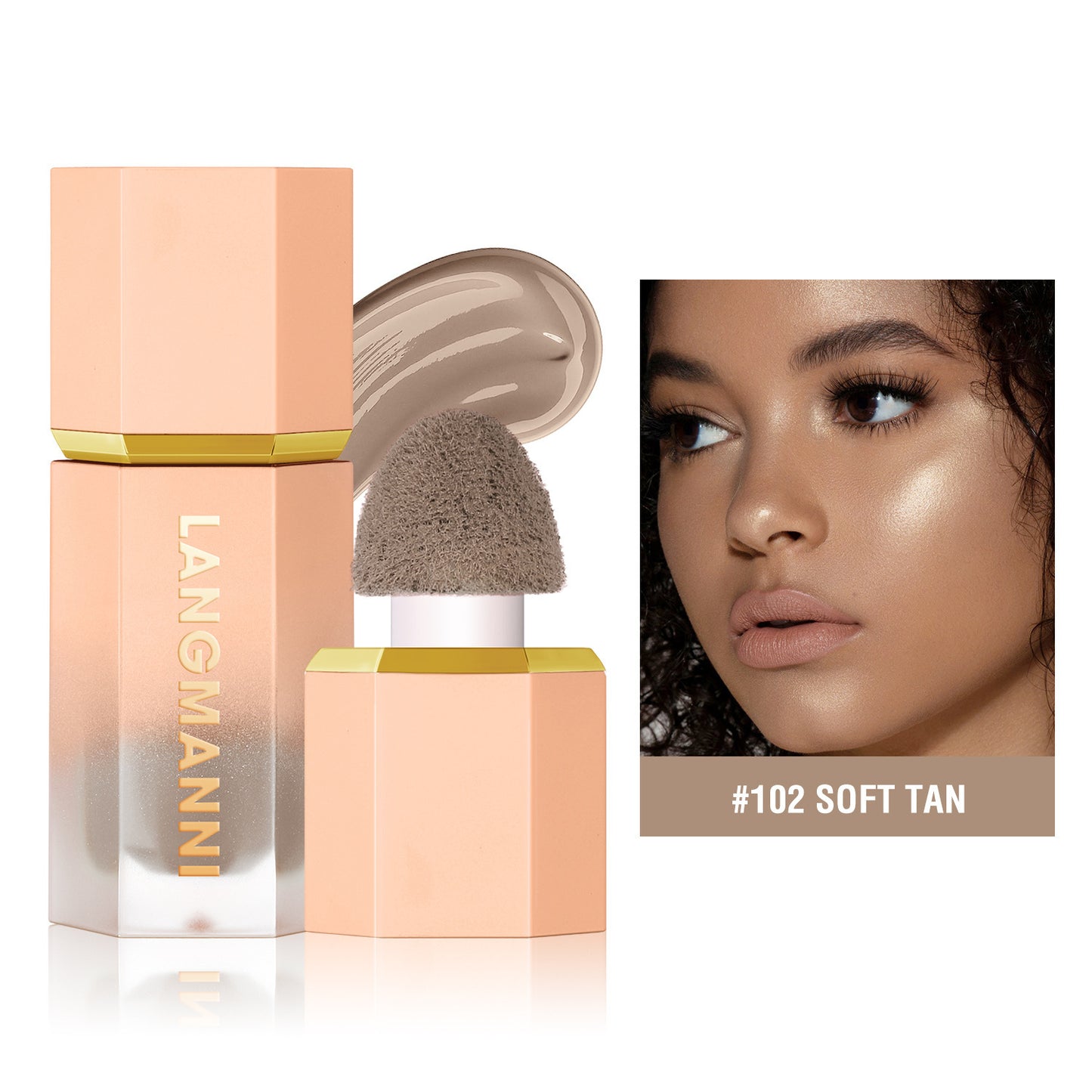 Cross-border Langmanni Three-color Liquid Repair Face