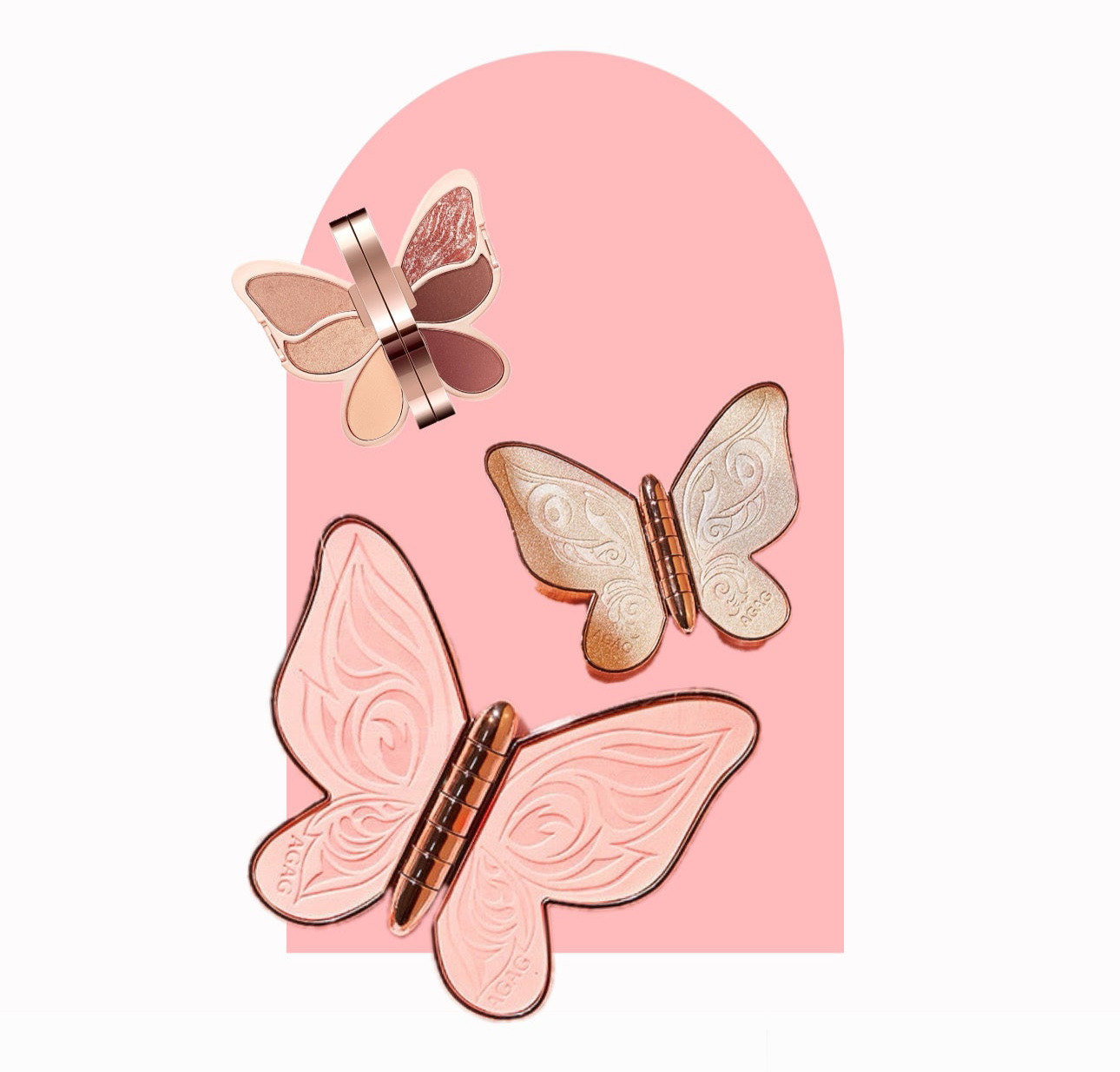 Butterfly Eye Shadow,Glitter Matte Makeup Plate