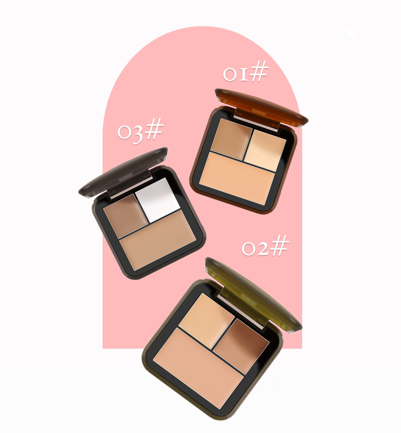 Highlighter Shadow Eye Shadow Nose Concealer Powder Contour Palette