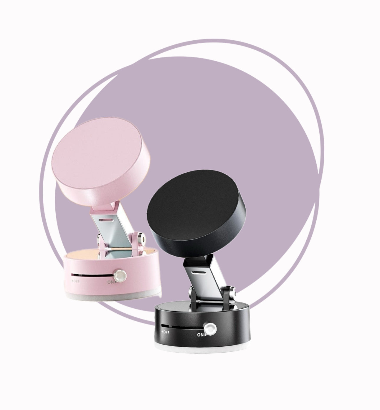 Foldable Magnetic Vacuum Car Phone Holder Foldable Suction Cup With Suction Cup Hands-Free Navigation For Smart Phone
