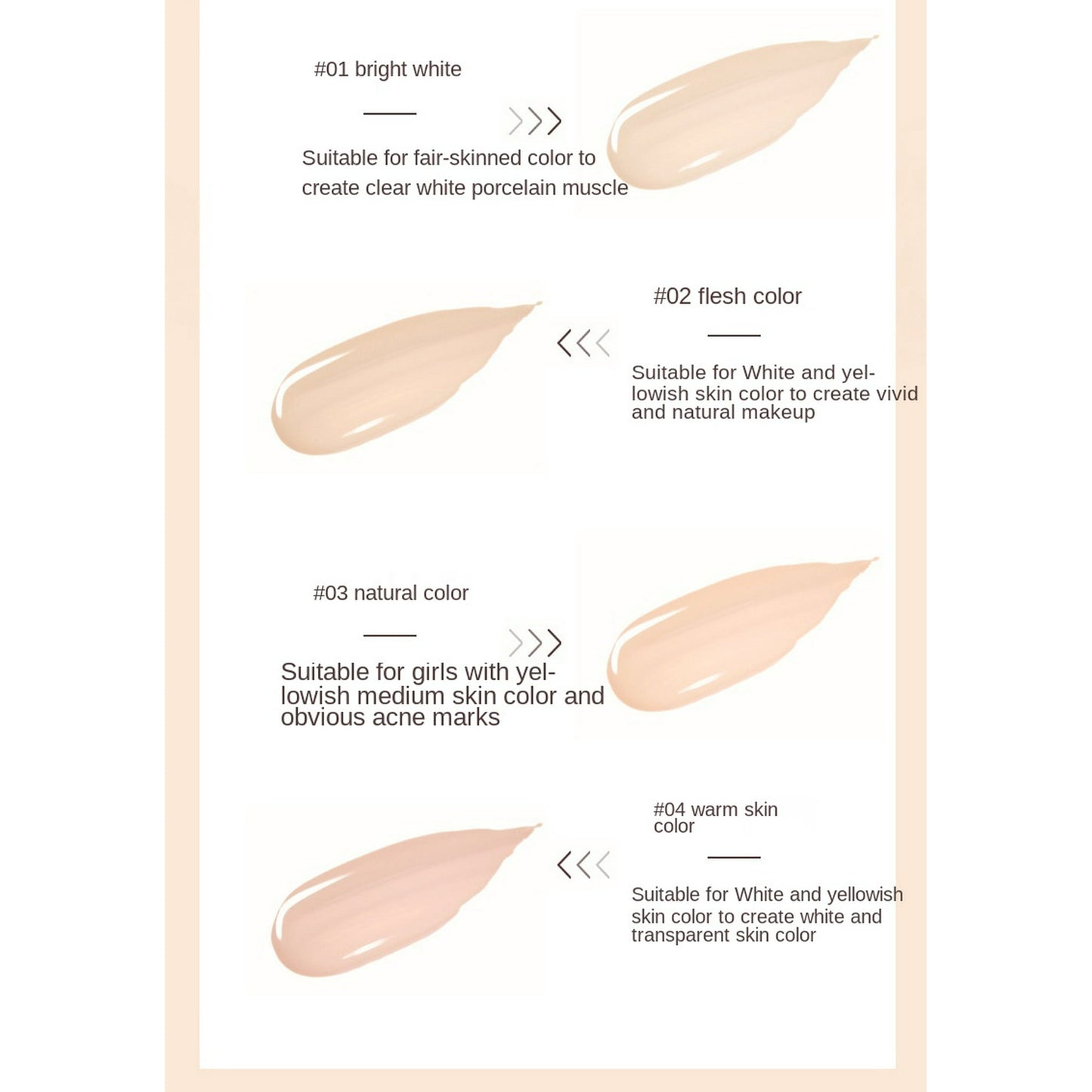 Breathable Concealer Brighten And Even Skin Tone Foundation