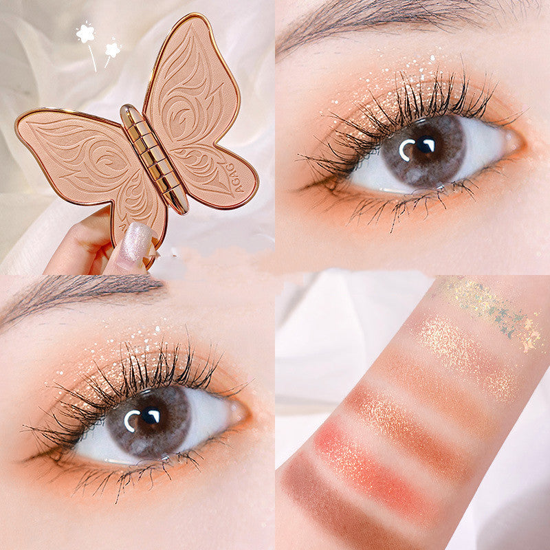 Butterfly Eye Shadow,Glitter Matte Makeup Plate