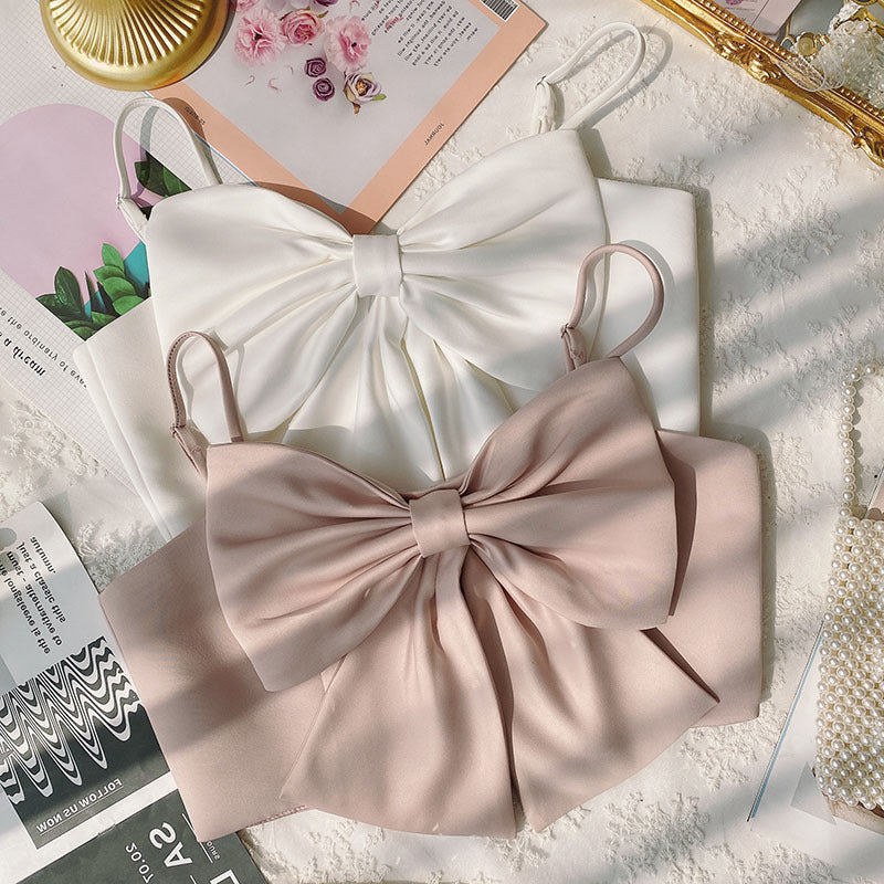 Bow-Knot Vest Solid Color Suspenders For Outer Wear