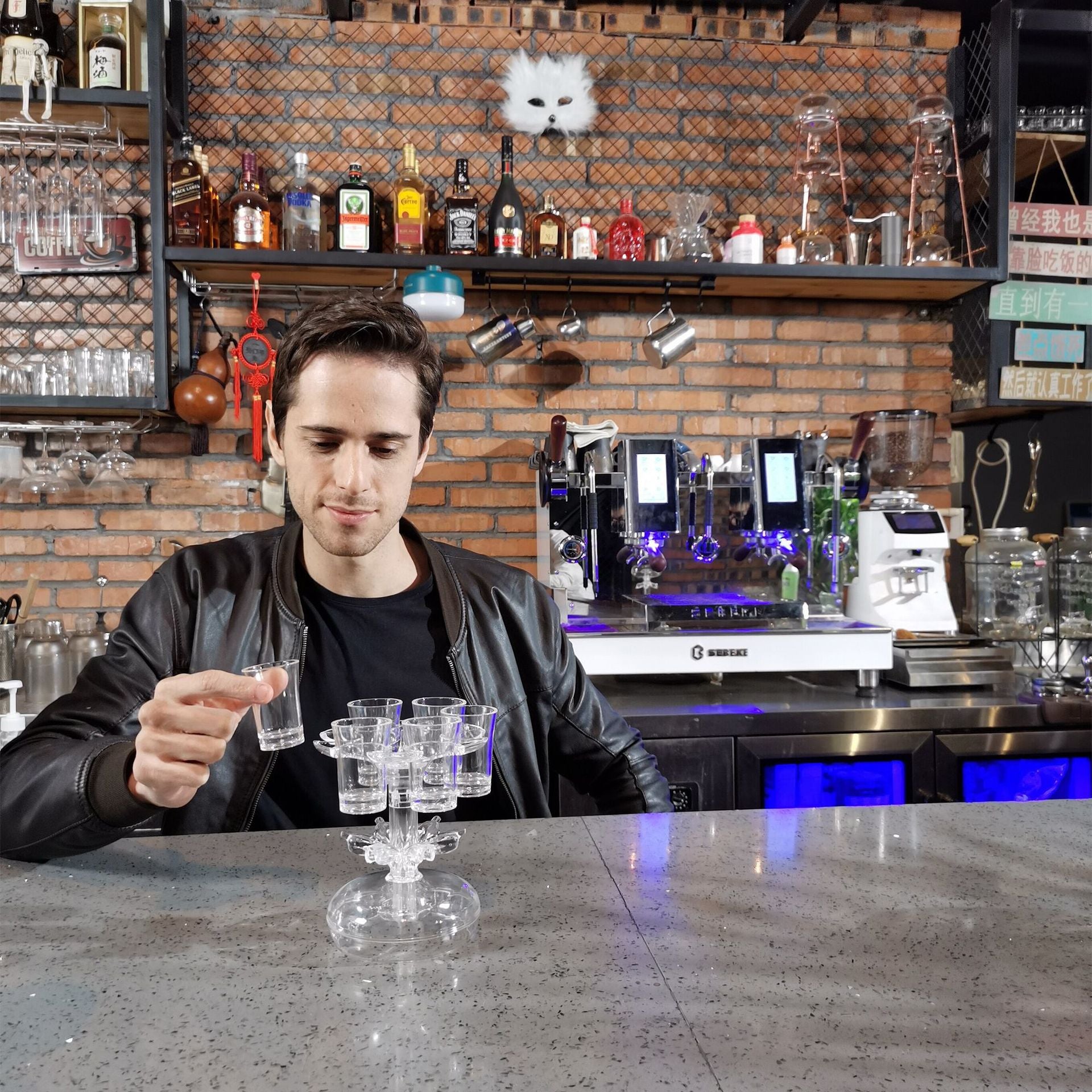 Acrylic Shatterproof Wine Glass Holder Bar