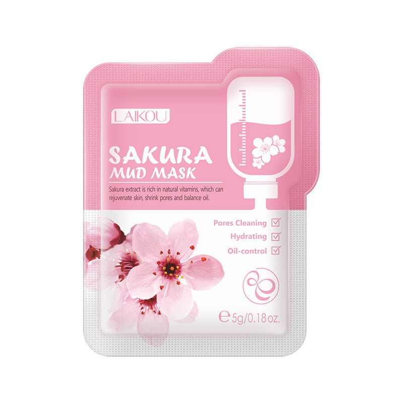 Cherry Blossom Mud Mask Trial Pack Moisturizing Moisturizing Cleansing Mask Skin Care Products Wholesale