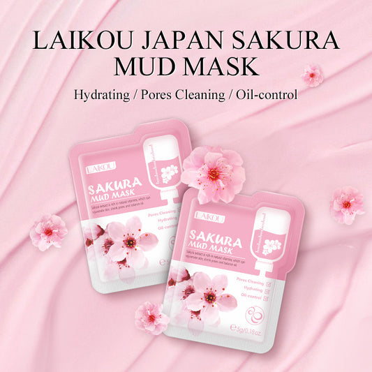 Cherry Blossom Mud Mask Trial Pack Moisturizing Moisturizing Cleansing Mask Skin Care Products Wholesale