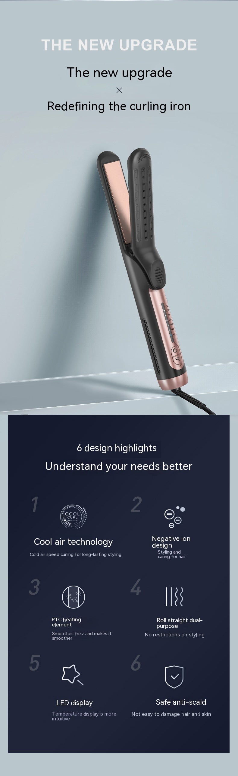 Cold Air Straight Hair Clip