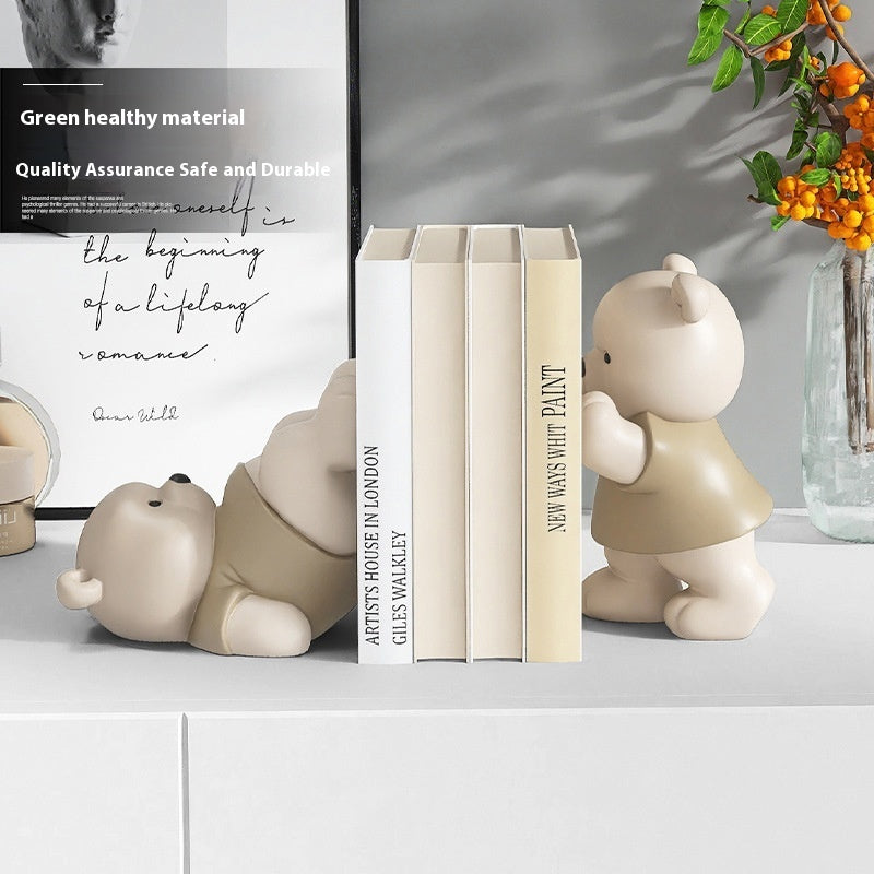 Modern Home Creative Cartoon Bookend Ornaments