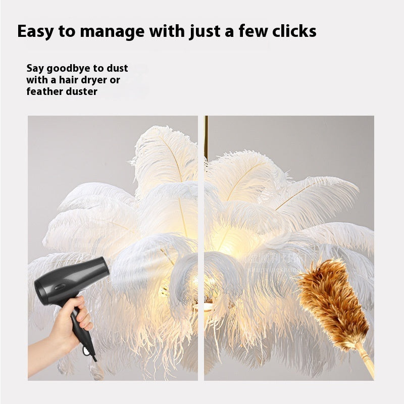 Modern Creative Feather Chandelier
