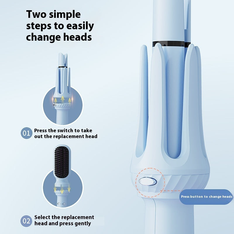 32ᴍᴍ ᴛʜʀᴇᴇ-ɪɴ-ᴏɴᴇ ꜰᴏʀ ᴄᴜʀʟɪɴɢ ᴏʀ ꜱᴛʀᴀɪɢʜᴛᴇɴɪɴɢ ᴀᴜᴛᴏᴍᴀᴛɪᴄ ʜᴀɪʀ ᴄᴜʀʟᴇʀ