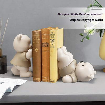 Modern Home Creative Cartoon Bookend Ornaments