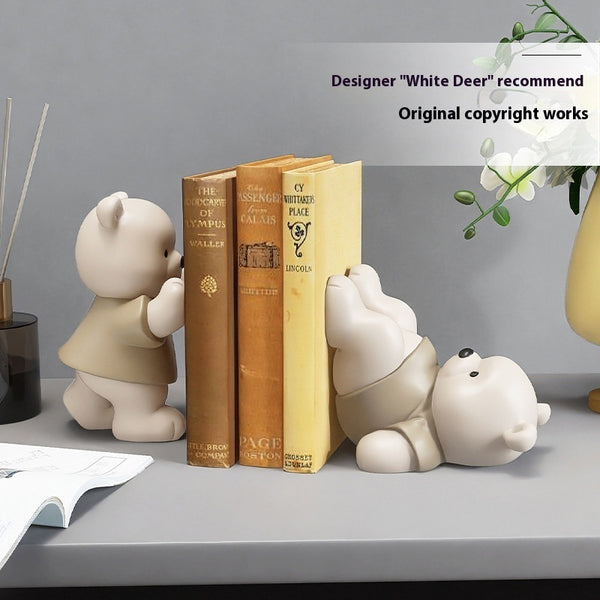Modern Home Creative Cartoon Bookend Ornaments