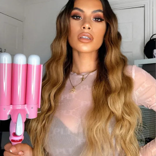 Head Curling Iron Female Three-row Cake Big Omelet Stick
