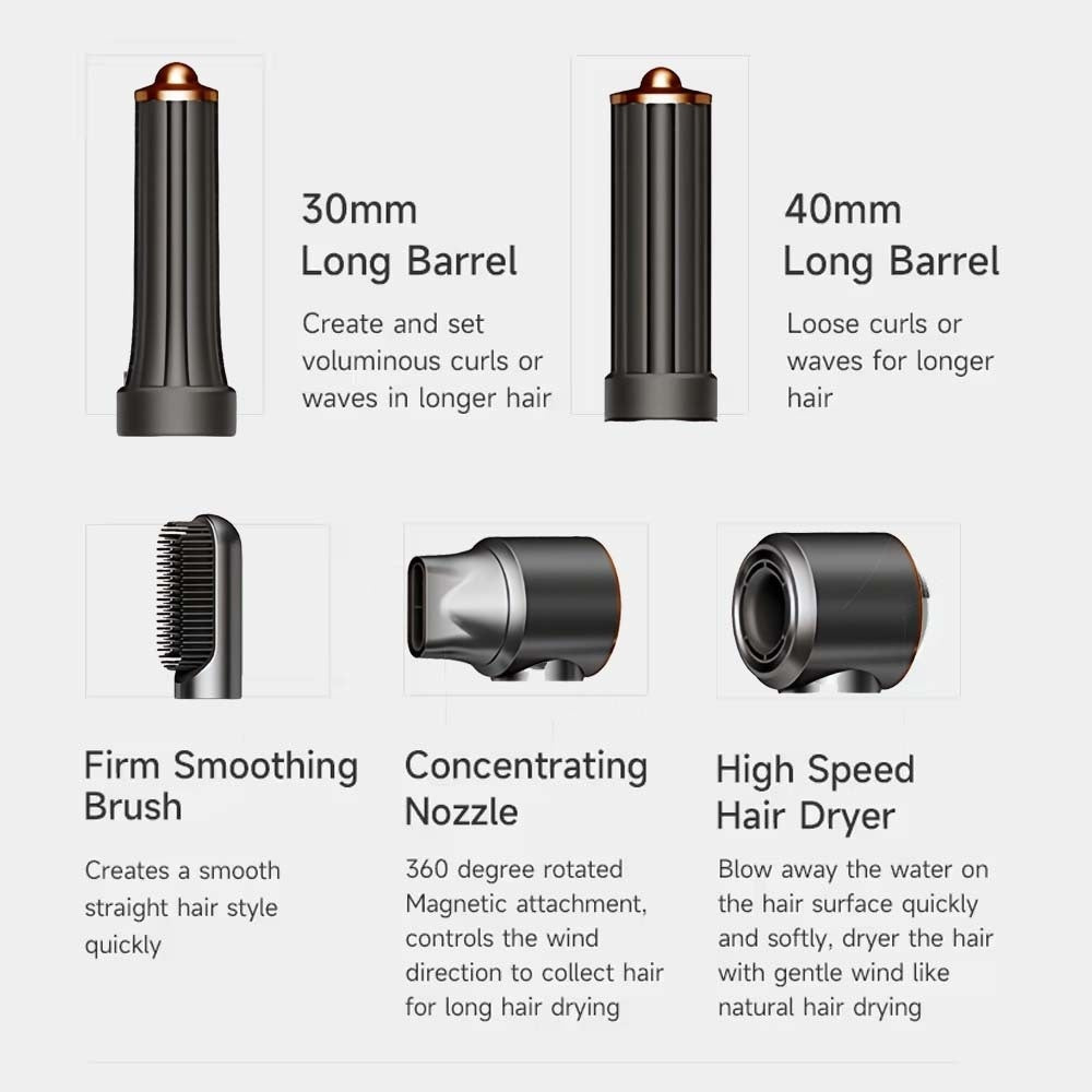 Multifunctional Five-in-one Straight Comb Hair Curler Constant Temperature