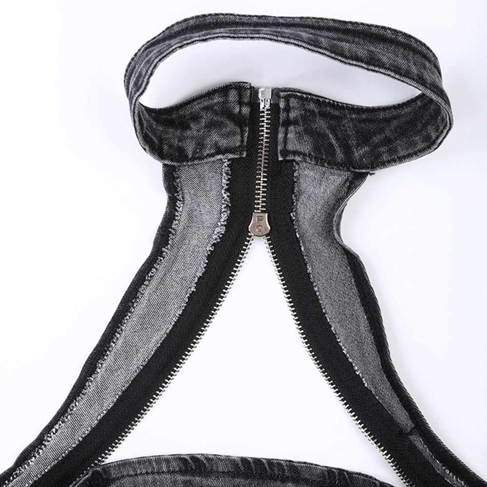 Design Vest Skirt Outfit Backless