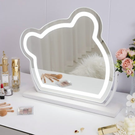 Bear LED Vanity Makeup Mirror with Light Strip Touch Sensor Color Adjustable