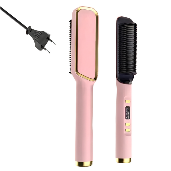 Negative ion hair straightening comb
