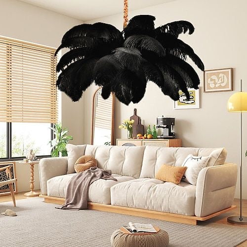 Modern Creative Feather Chandelier