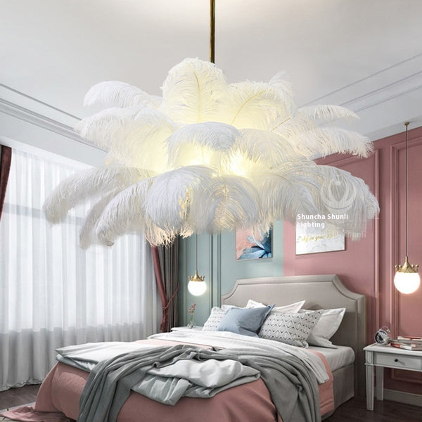 Modern Creative Feather Chandelier