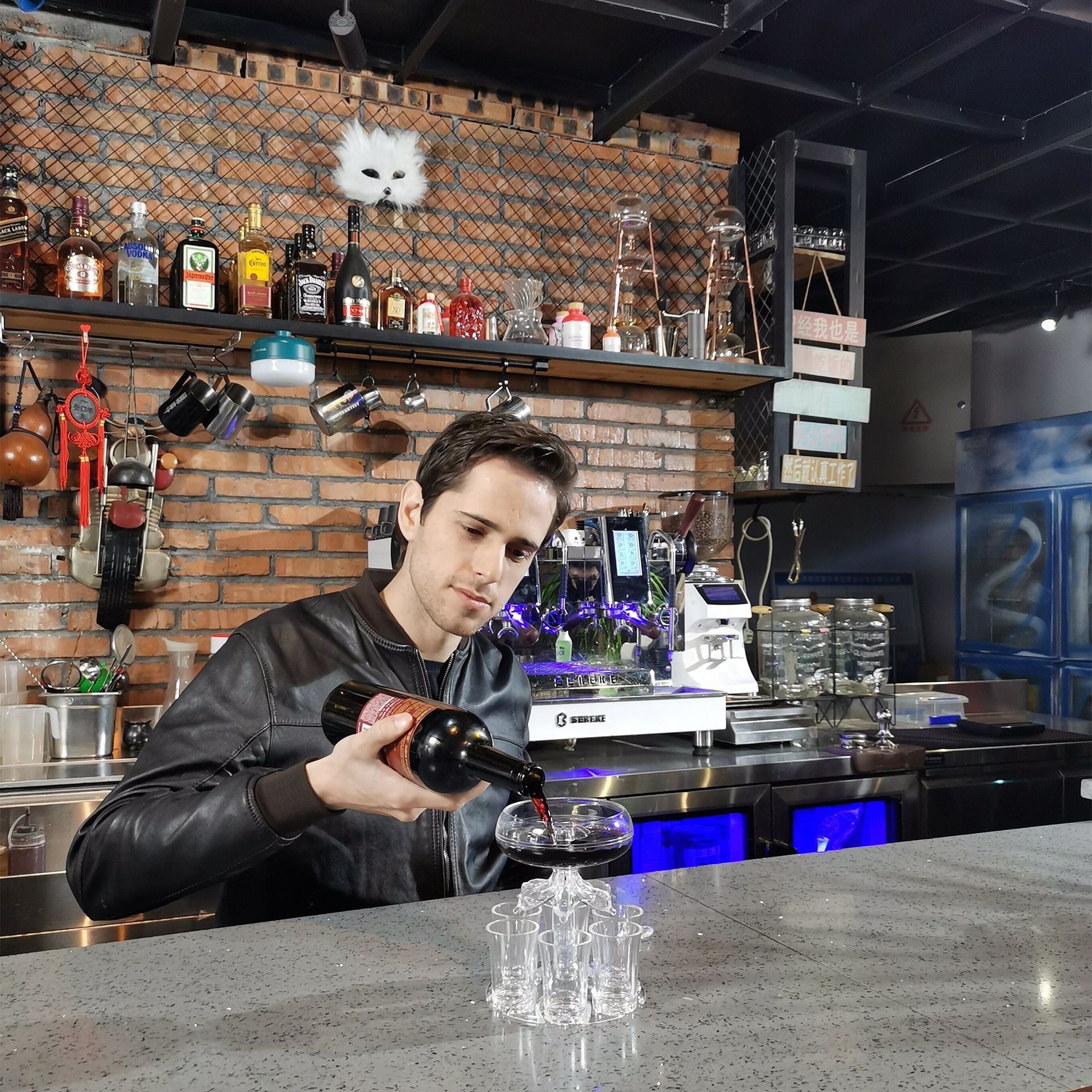 Acrylic Shatterproof Wine Glass Holder Bar