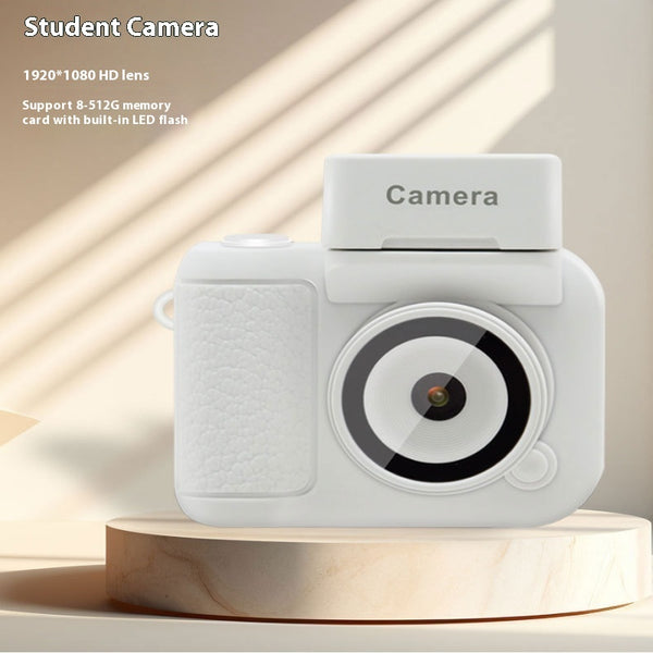 Retro Mini Children's Digital Camera Strap Flash Light